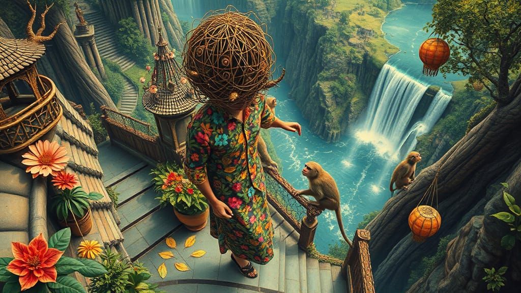 Aerial View: Sacred Geometry & Floating Utopia