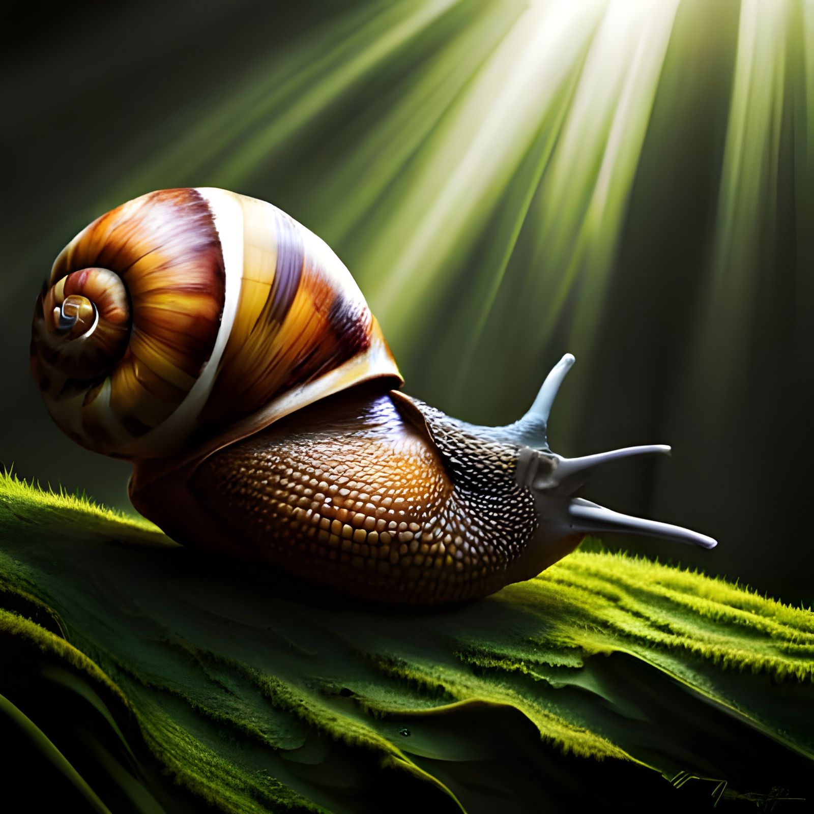 Big Bodied small shelled Rimpoudes Snail