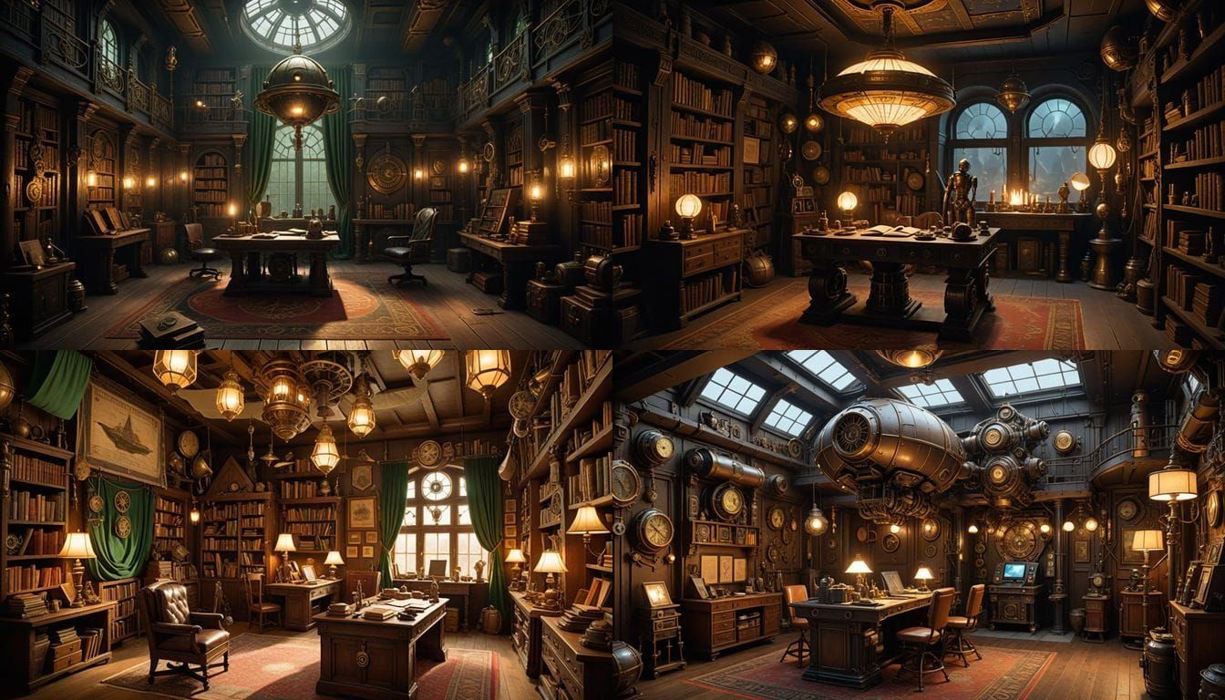A Dark Academia Star Wars Lodge with Steampunk Elements