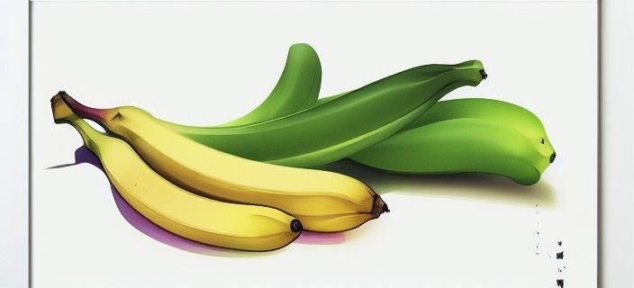 Banana Pop Art Poster in Pastel Colors