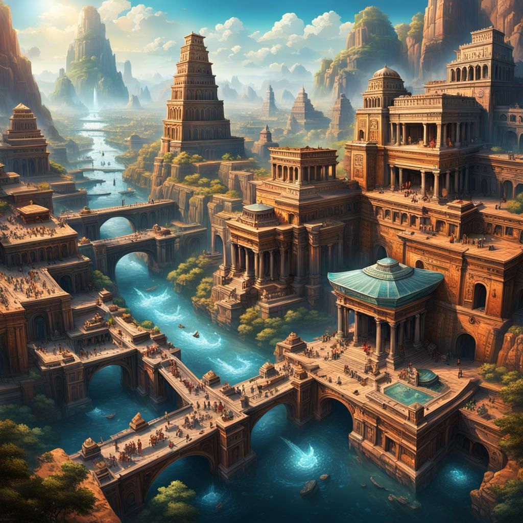 Ancient Cities Exhibit in High-Tech Planet Museum