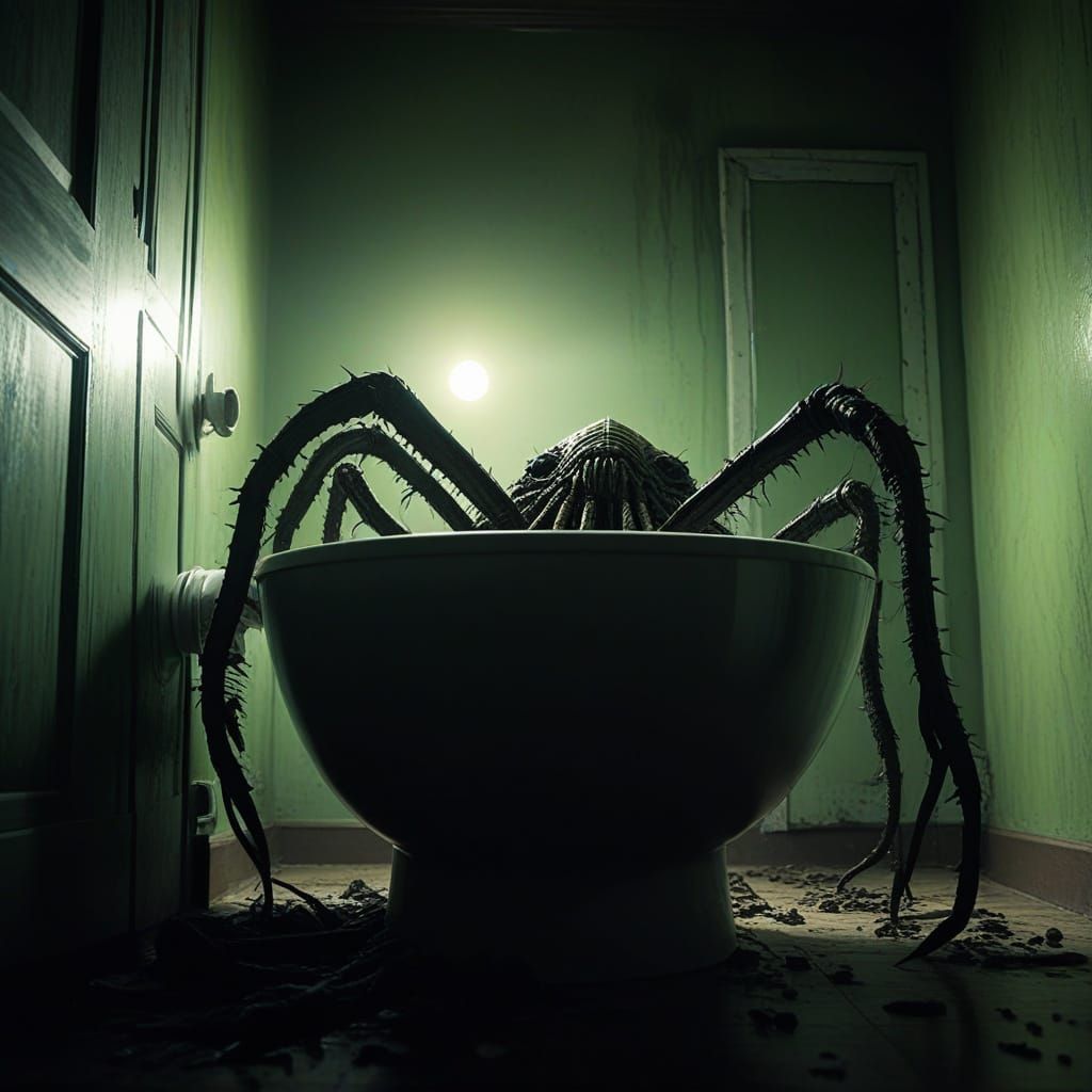 Surreal Horror Masterpiece: Creepy Giant Legs Emerge from To...