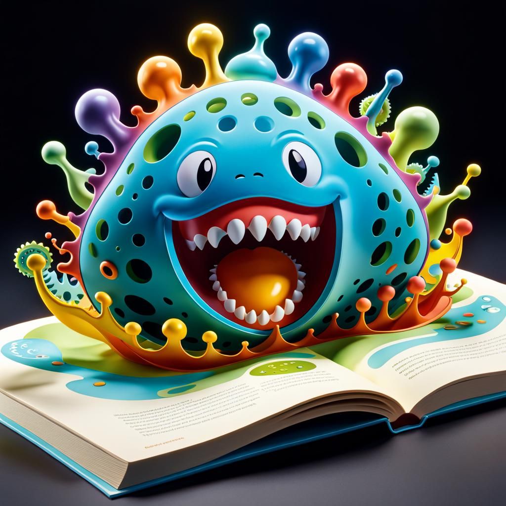 Amoeba pop-up science book
