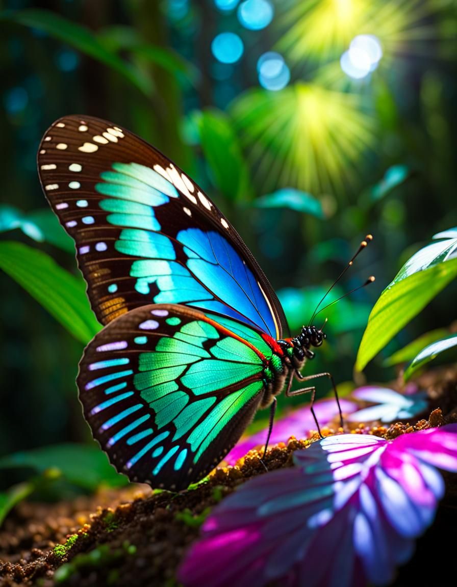 Butterfly in a Rainforest