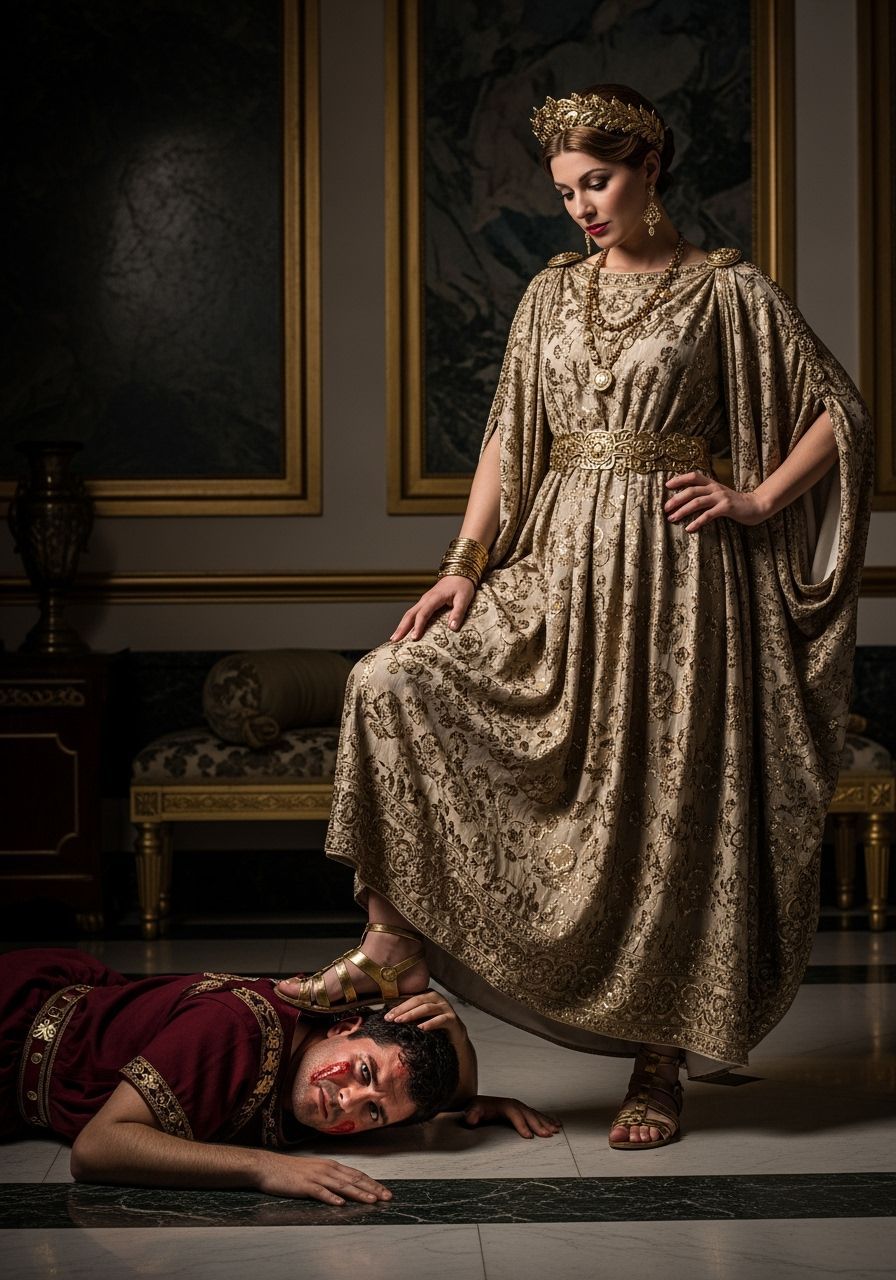 Roman Empress Dominance in Lavish Palace