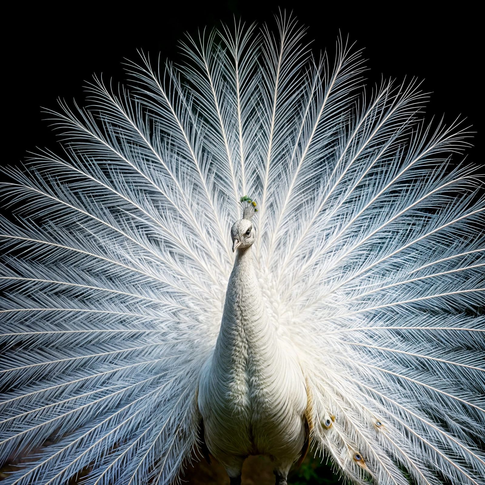 Vibrant Peacock Feathers Unfold in Fractal Patterns