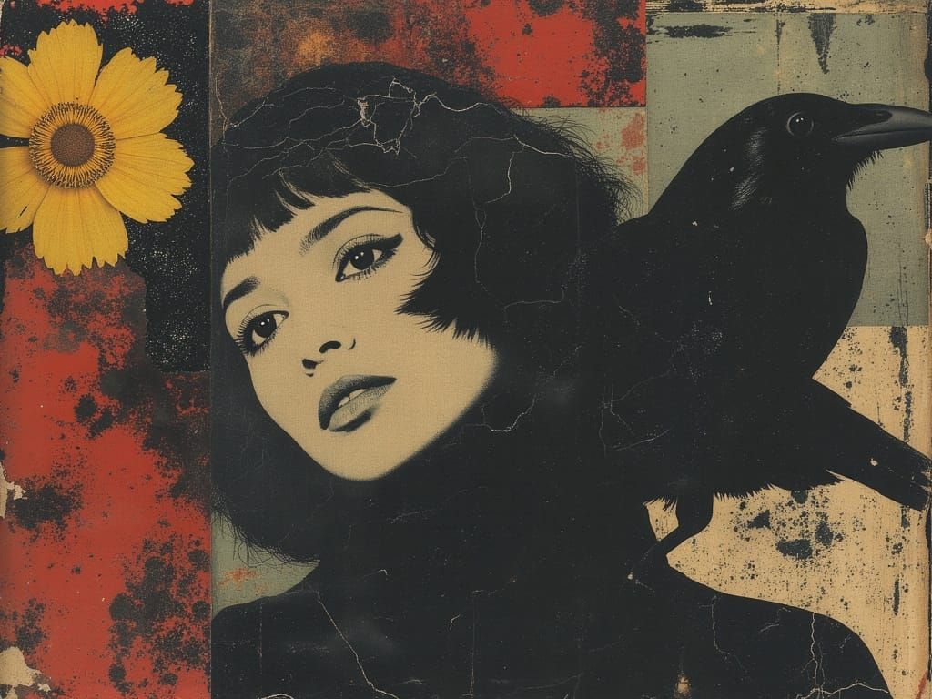 Glamorous Bohemian Goddess in Vibrant Pop Art Style