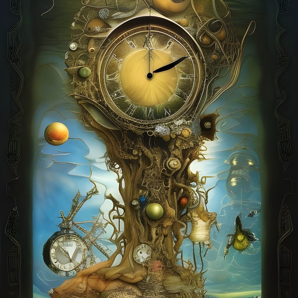Surreal Clock Inspired by Dalí and Yerka