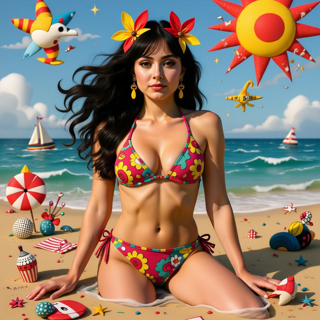 Surreal Bikini Nightmare Visualized by AI