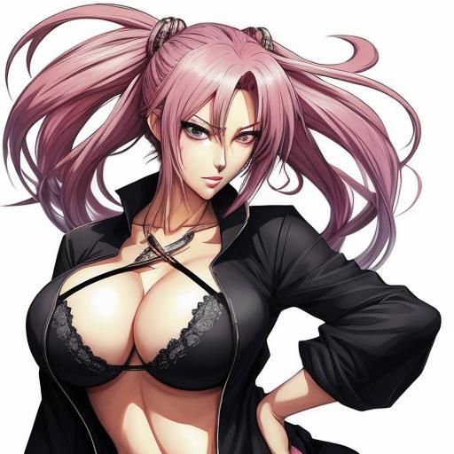 Anime Woman with Manga-Style Visuals