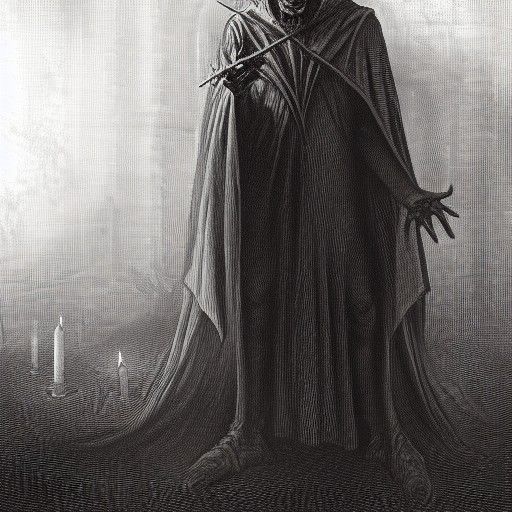 Lucifer Judge in Hell: A Satanic Horror Scene