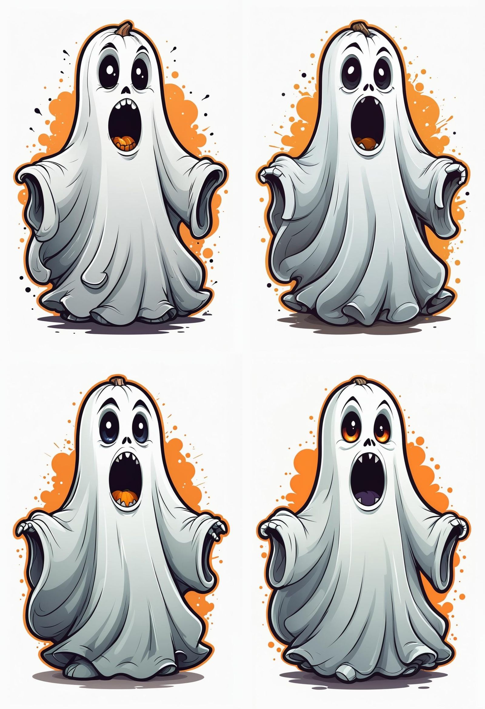 Halloween Vector Cartoon: Hey Boo!