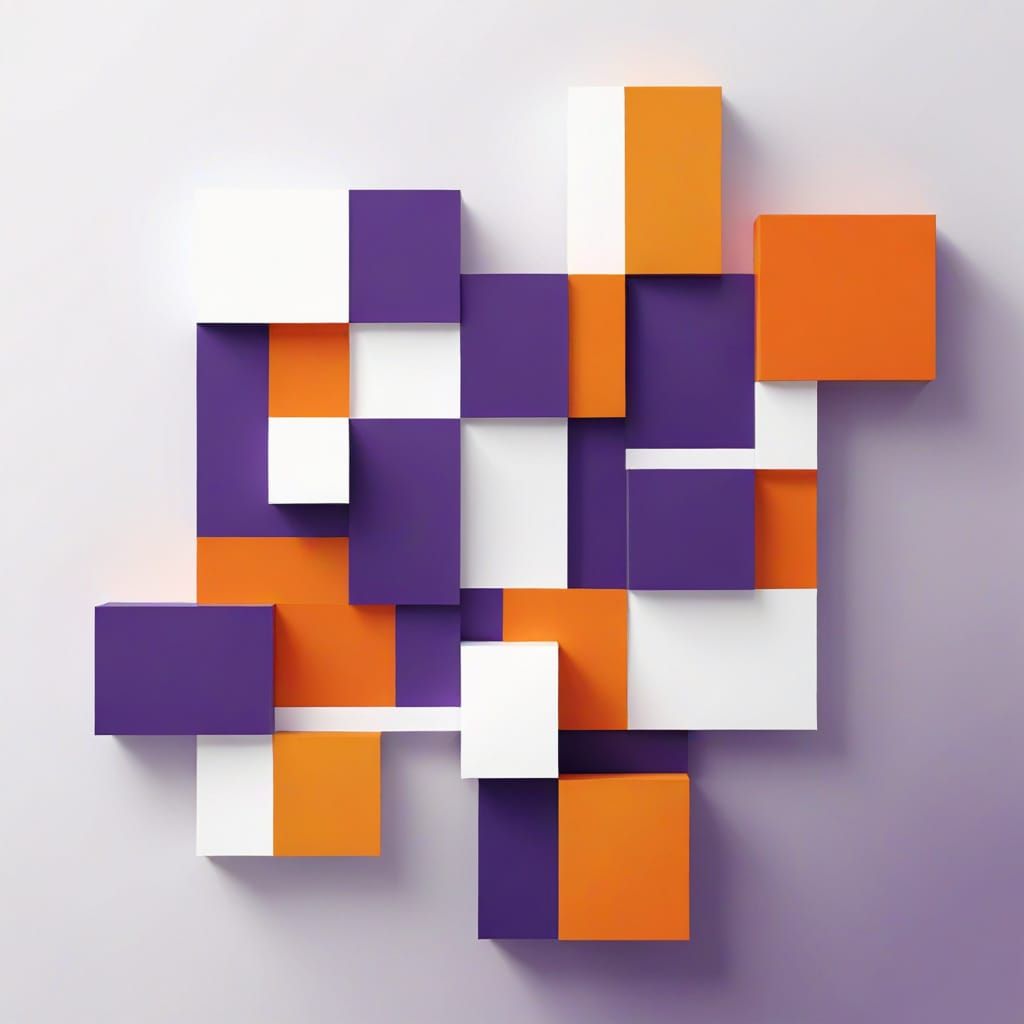 Geometric Abstraction in Bold Lines and Vibrant Colors