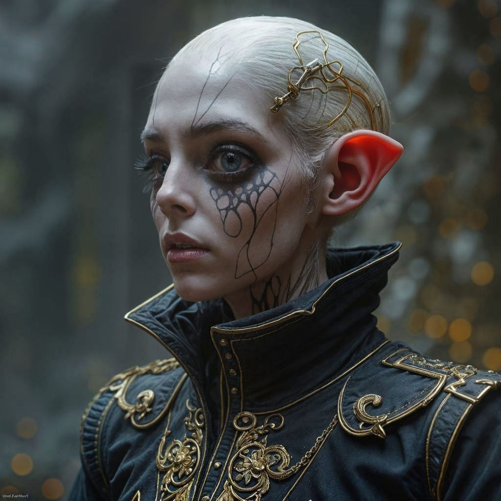 Dark Fantasy Figure in Uniform