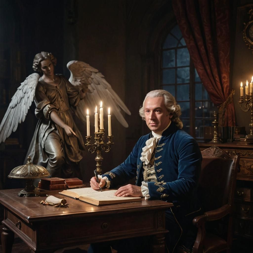 Swedenborg: Angels Dictate Philosophy, Detailed Octane Rende...