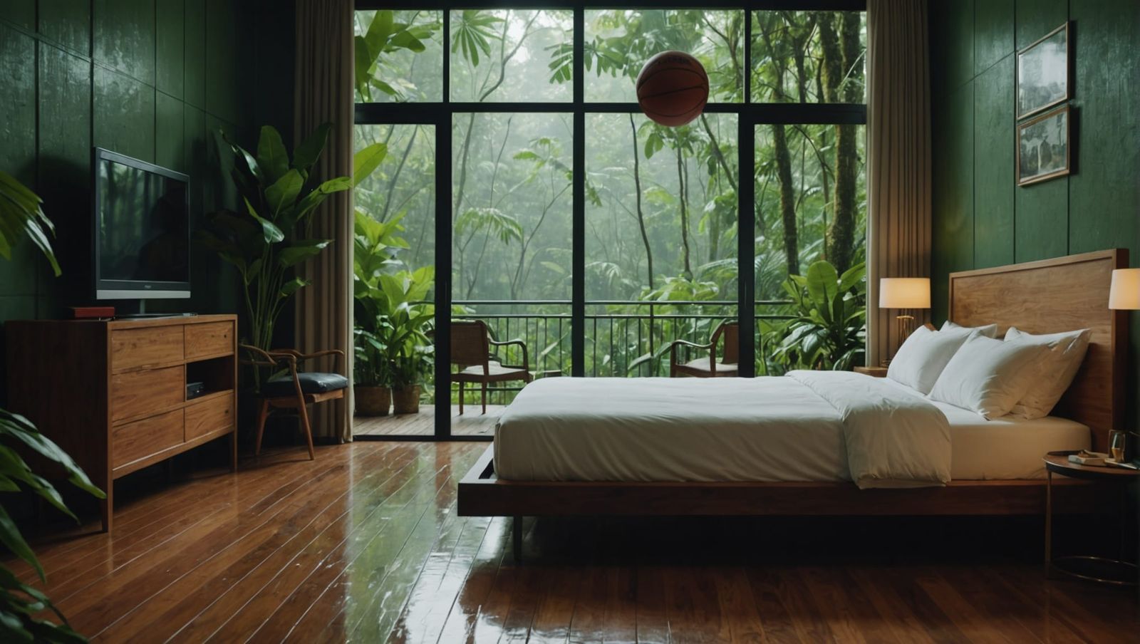 Rainforest Hotel Room: A Luxurious 8K Realistic Escape