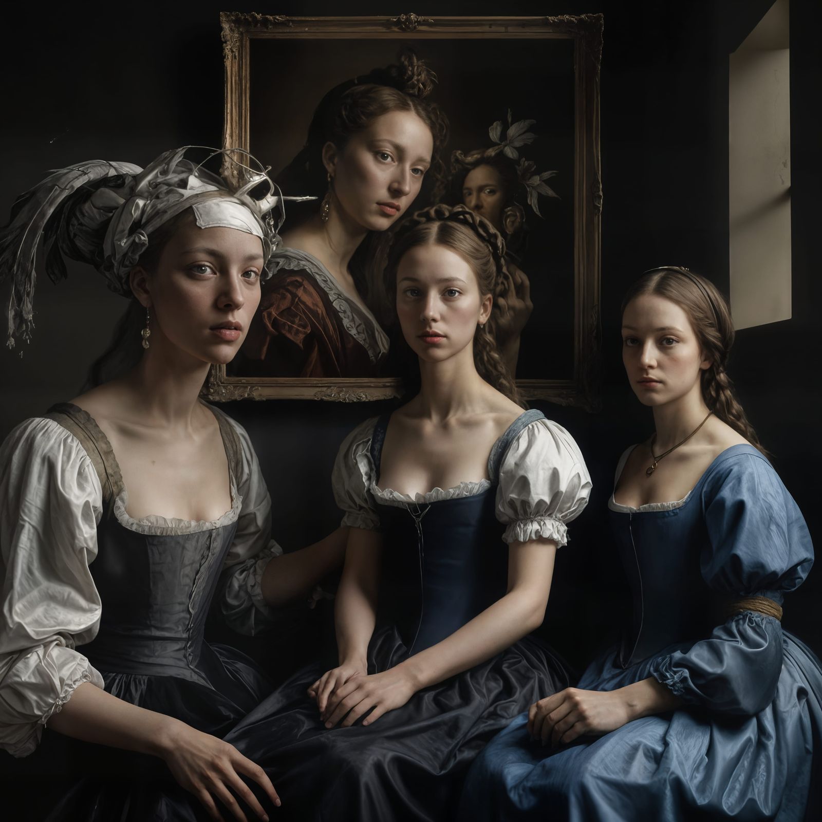 The younger girls still fear their Father - the eldest no longer does.