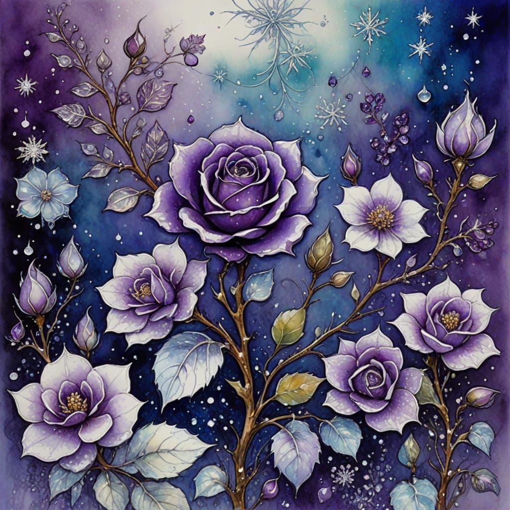 Whimsical Winter Wonderland in Shimmering Jewel Tones