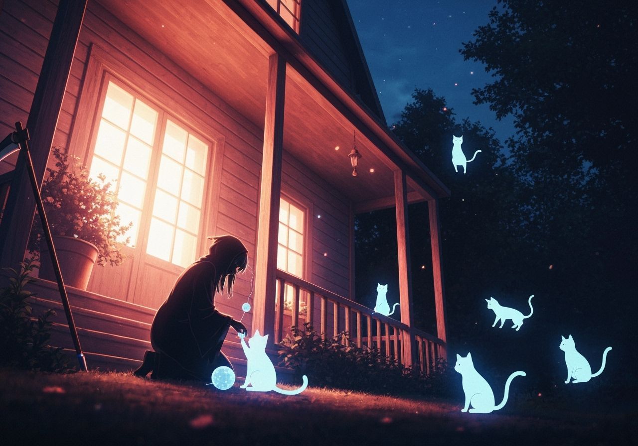 Ethereal Spirits on a Quaint Countryside Porch