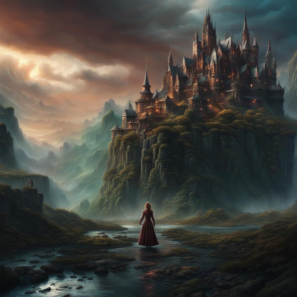 Epic Witches Wandering: A Cinematic Digital Painting