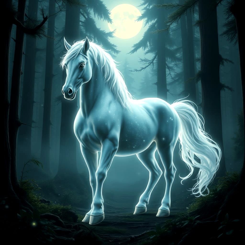Ethereal Centaur in Enchanted Forest
