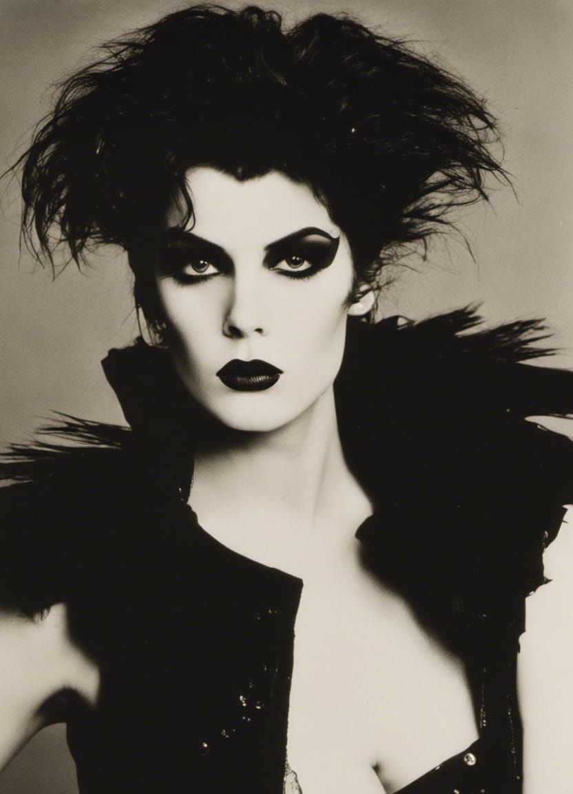1980s Dark Wave Fashion Photo