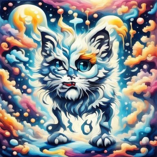 Fantastical Birds in Flight: Detailed Matte Painting