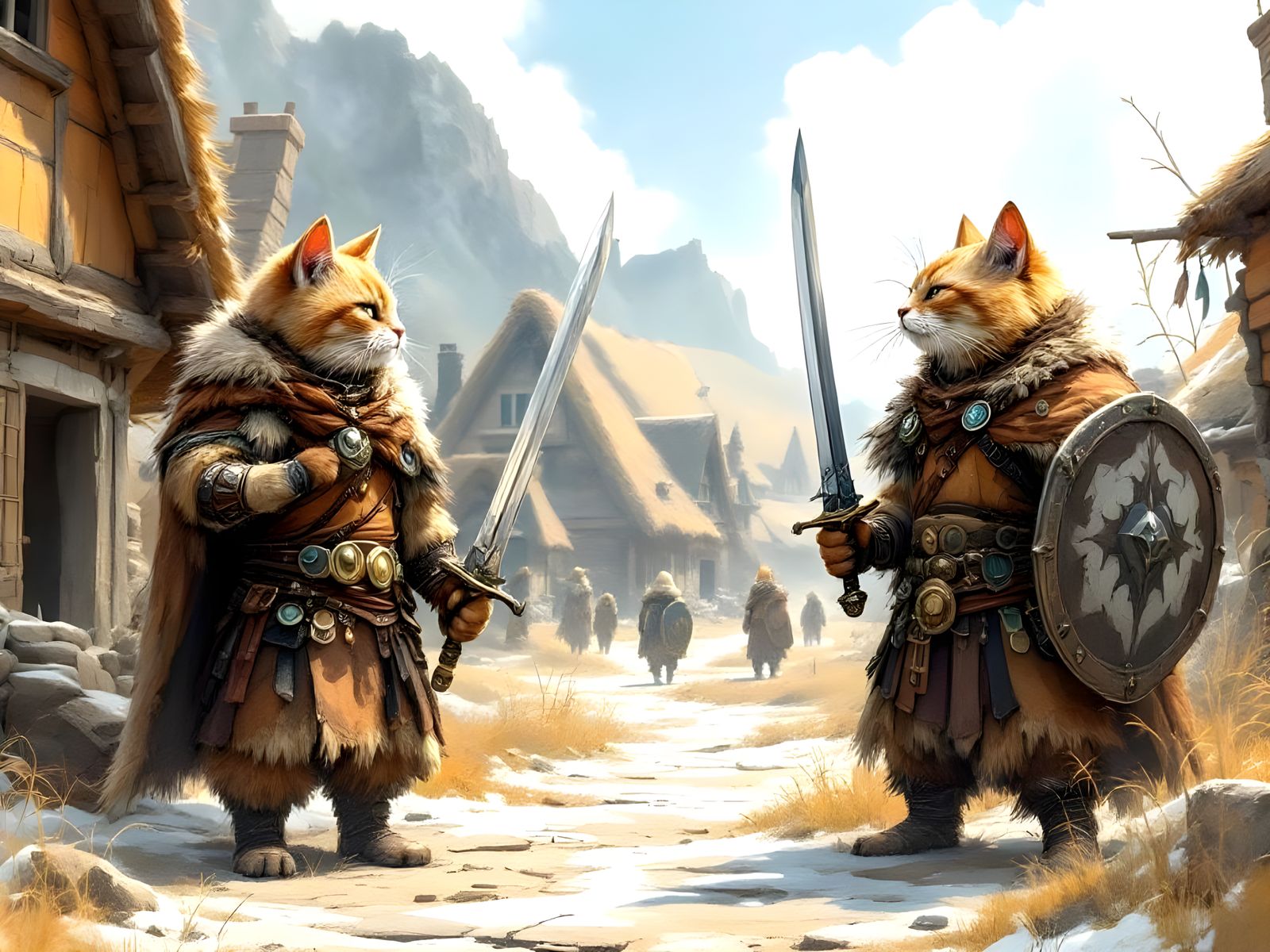 Viking Cats Series: Brothers Pledged to Defend Each Other