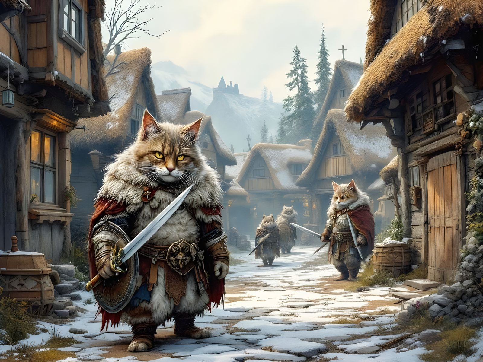 Viking Cats Series: They Heard Trouble Was Coming