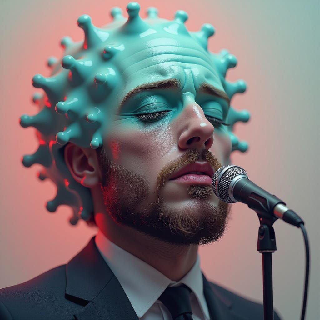 Surreal Hyperrealistic Photo of Jelly Roll with Exaggerated ...