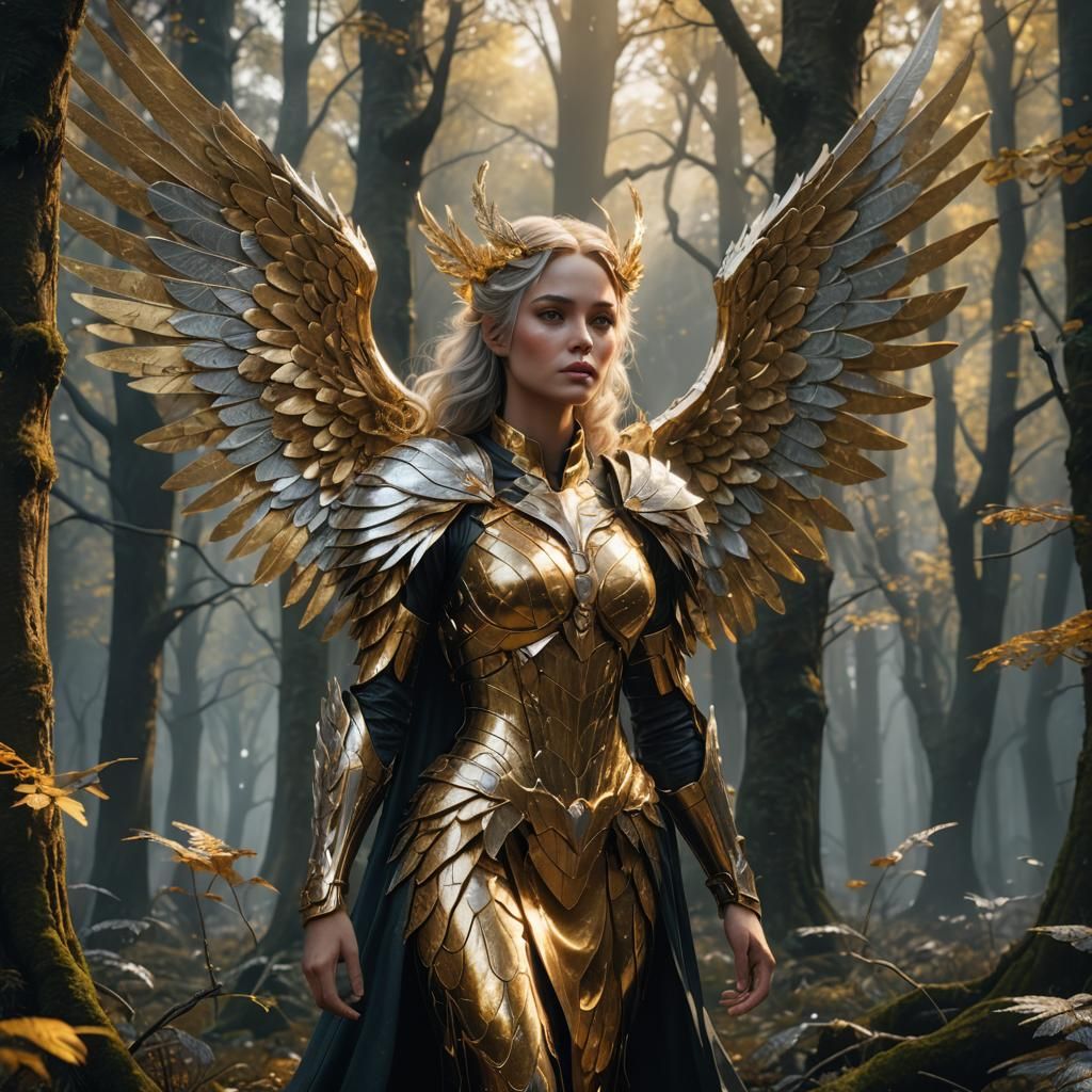 Golden Girl with Silver Wings in Forest Grove