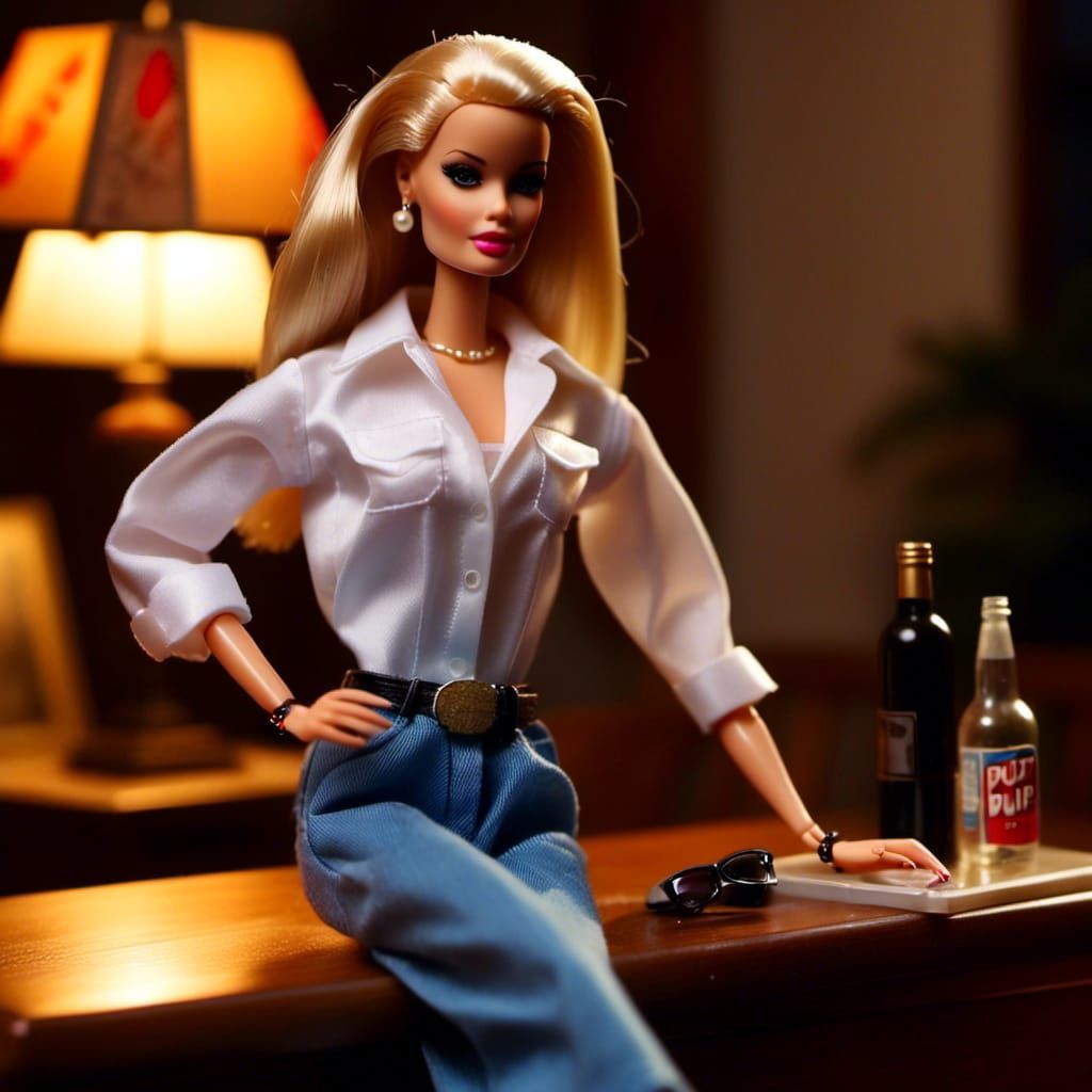 <lora:Barbie:1.0> Barbie in Pulp Fiction 1