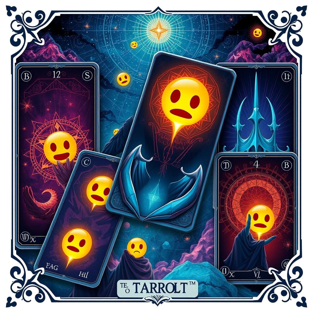 Surreal Tarot Cards Blending Illusions with Ancient Symbolis...