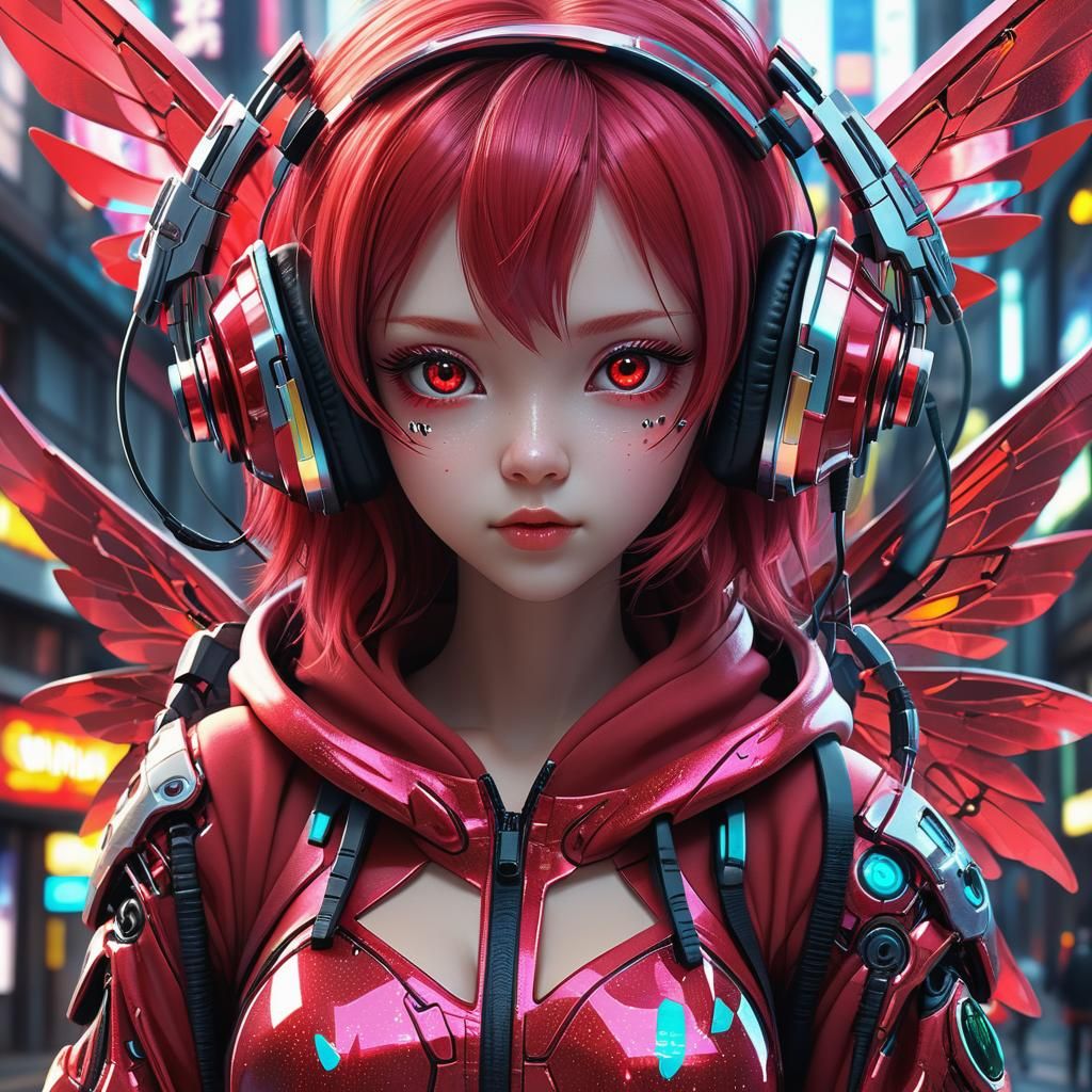 Red Cyber Fairy