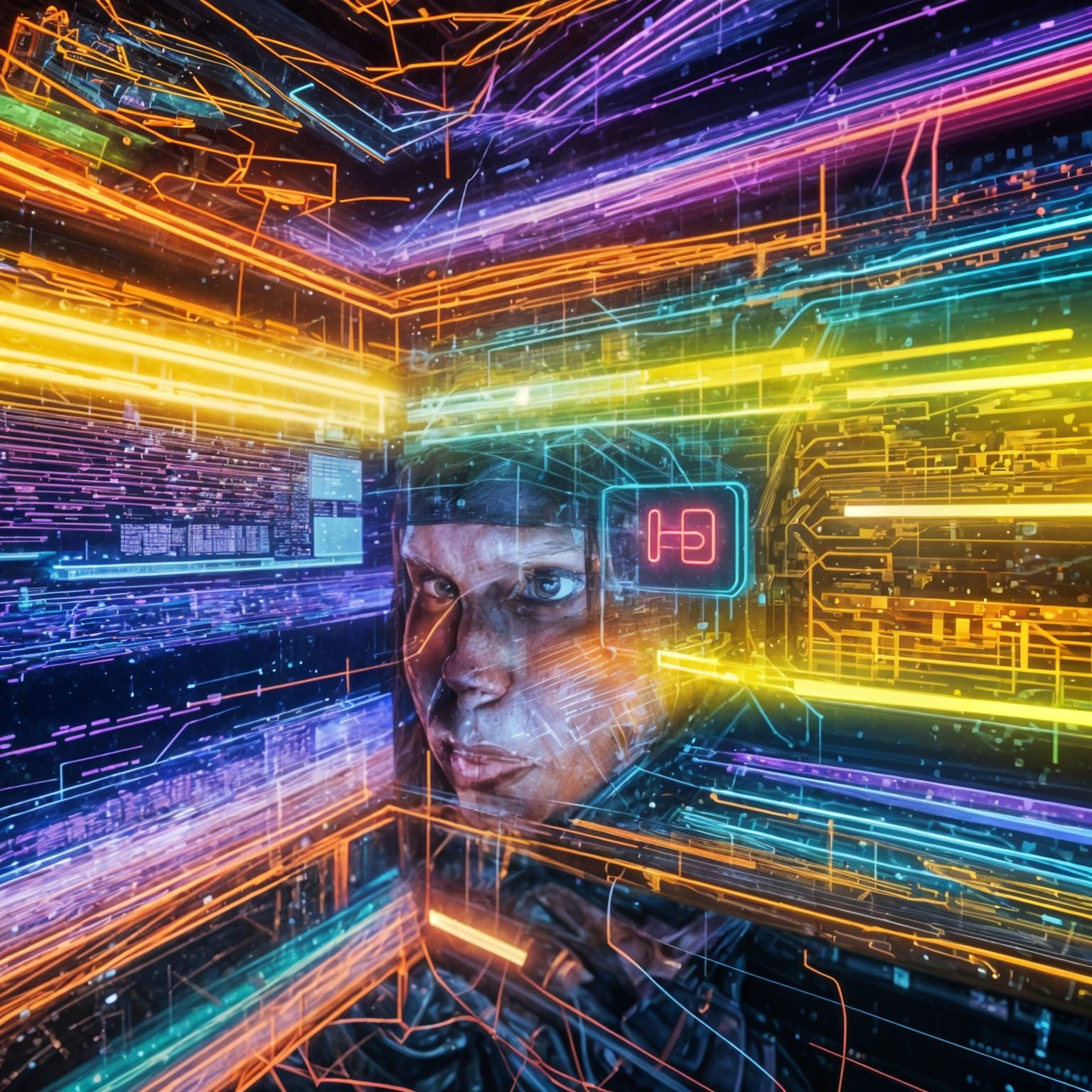Abstract Digital Presence