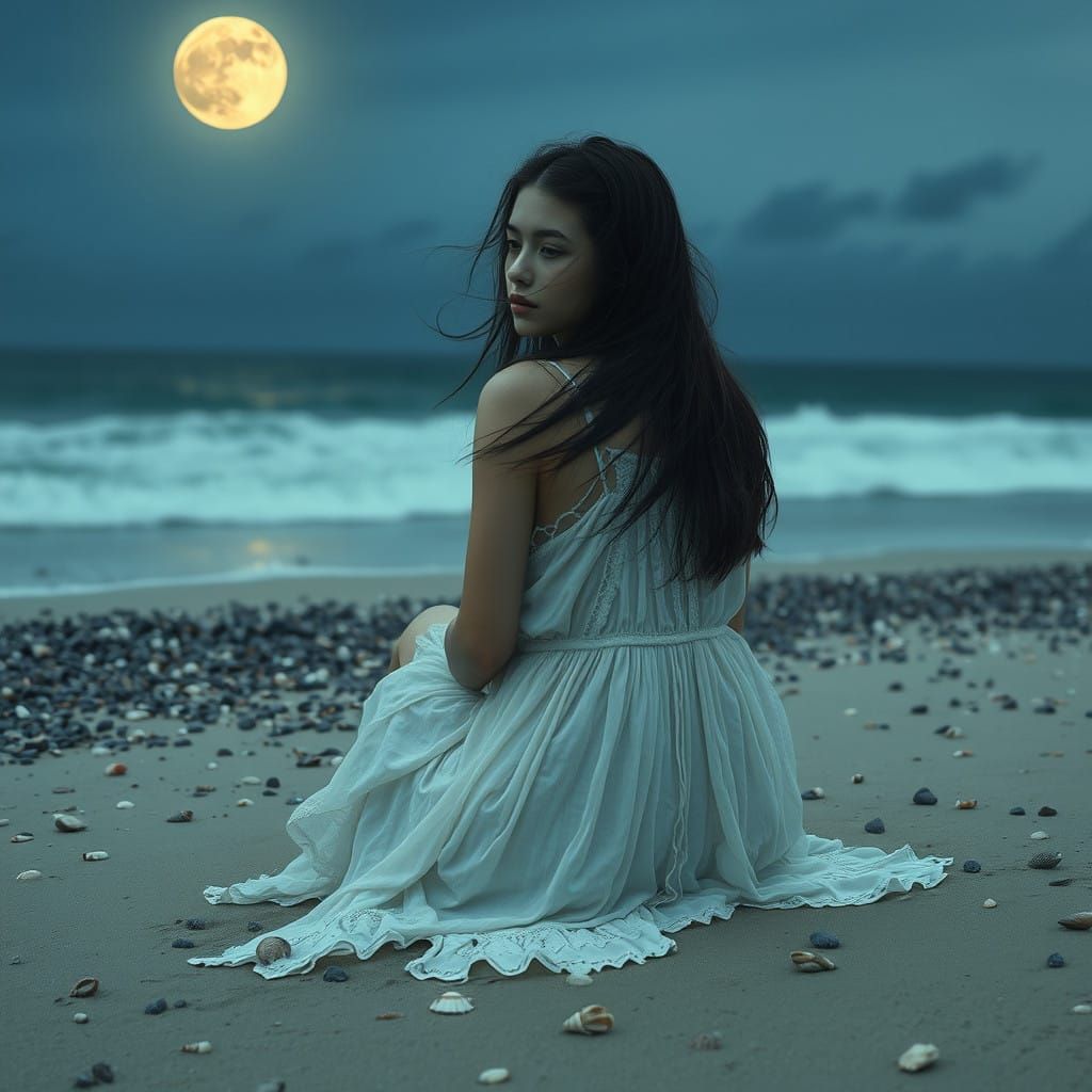 Moonlit Solace in Shattered Dreams