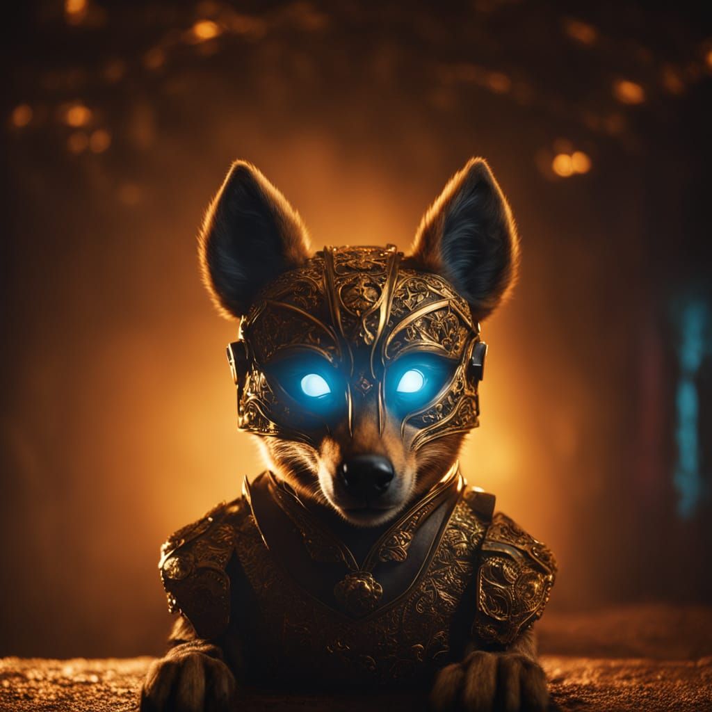 Hyperrealistic Animatronic Fox in Cinematic Lighting