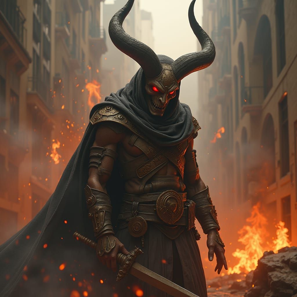 Fiery Effigy of Rebellion