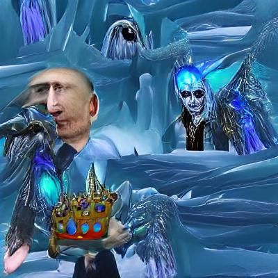 Majestic Ice King on Frozen Throne