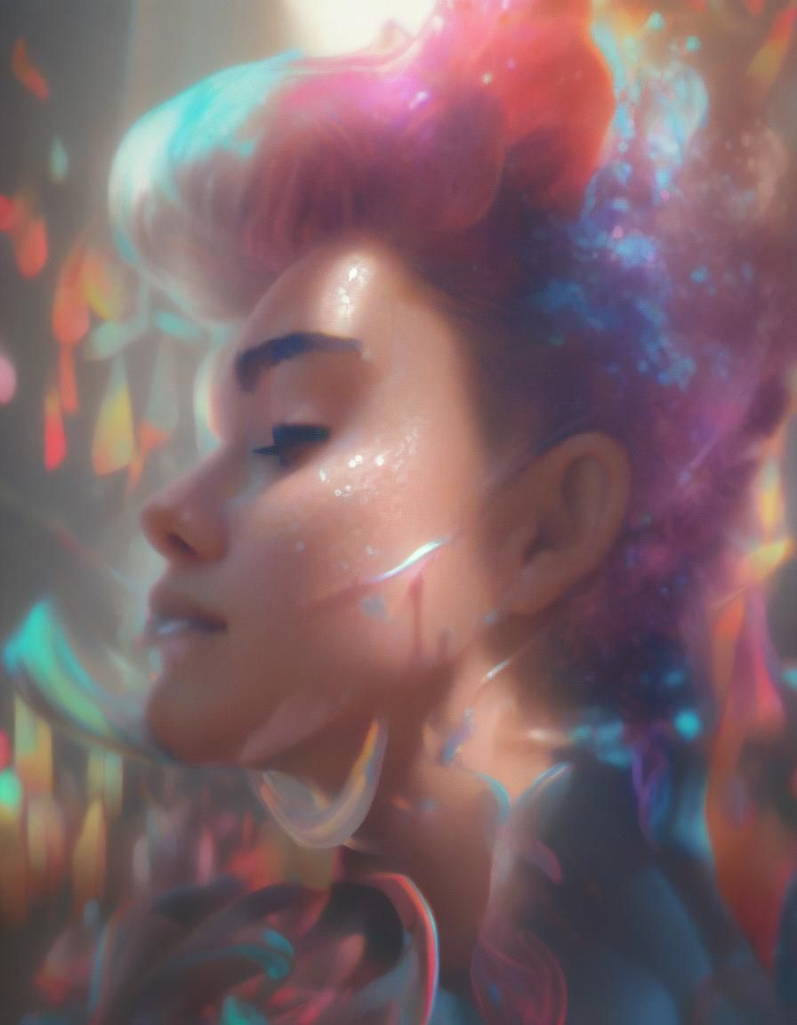 Detailed Portrait with Dynamic Lighting, Trending Art