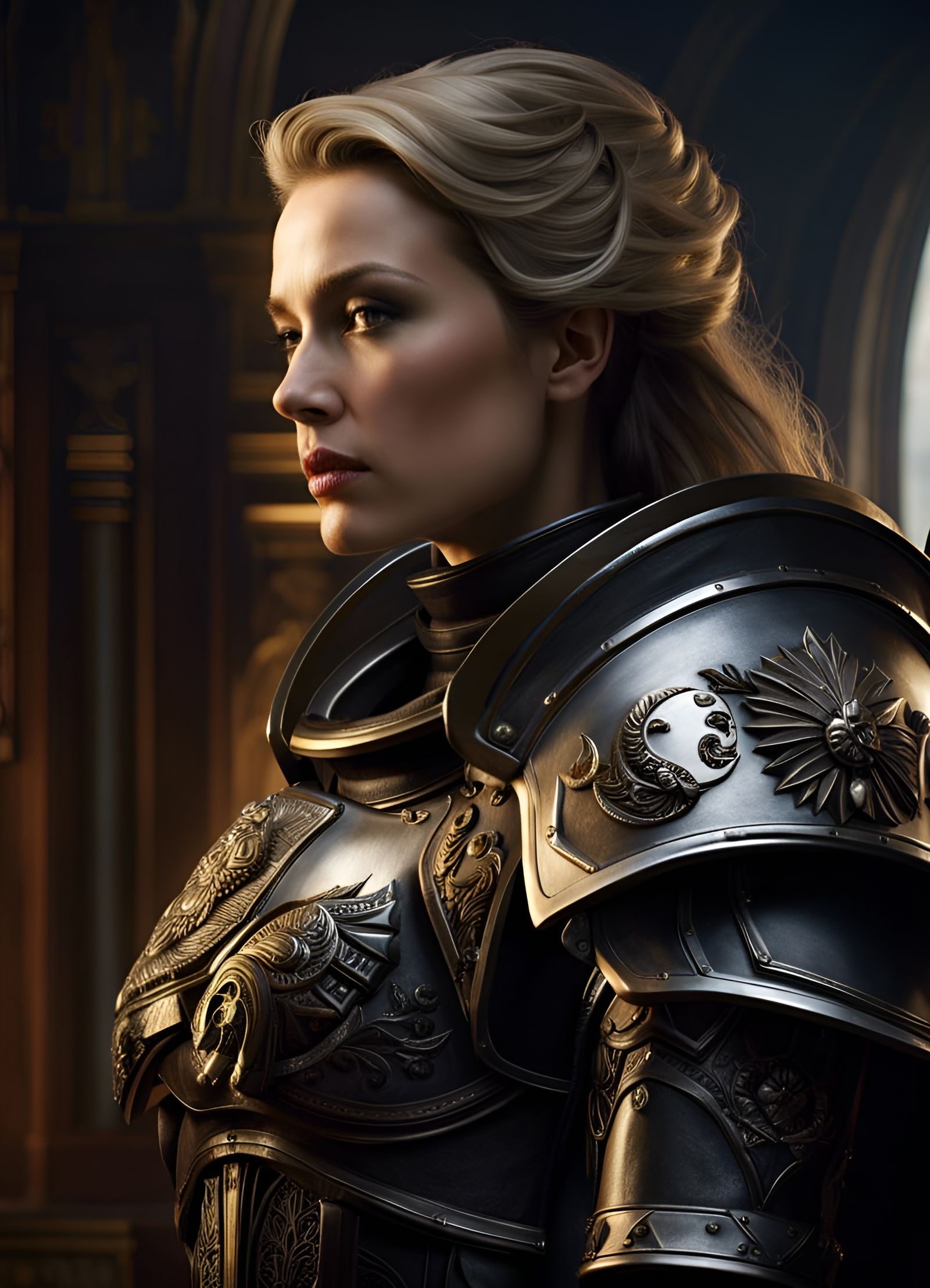 Keira Knightley as Sister of Battle in Warhammer 40k