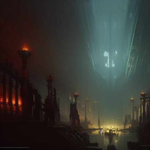 All Seeing Eye of Judgement: Dark Fantasy Concept Art