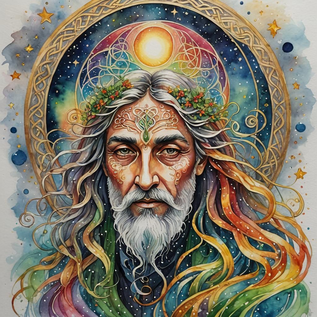 die Weisheit des Alters - weiser alter Mond-Mann - 4/4