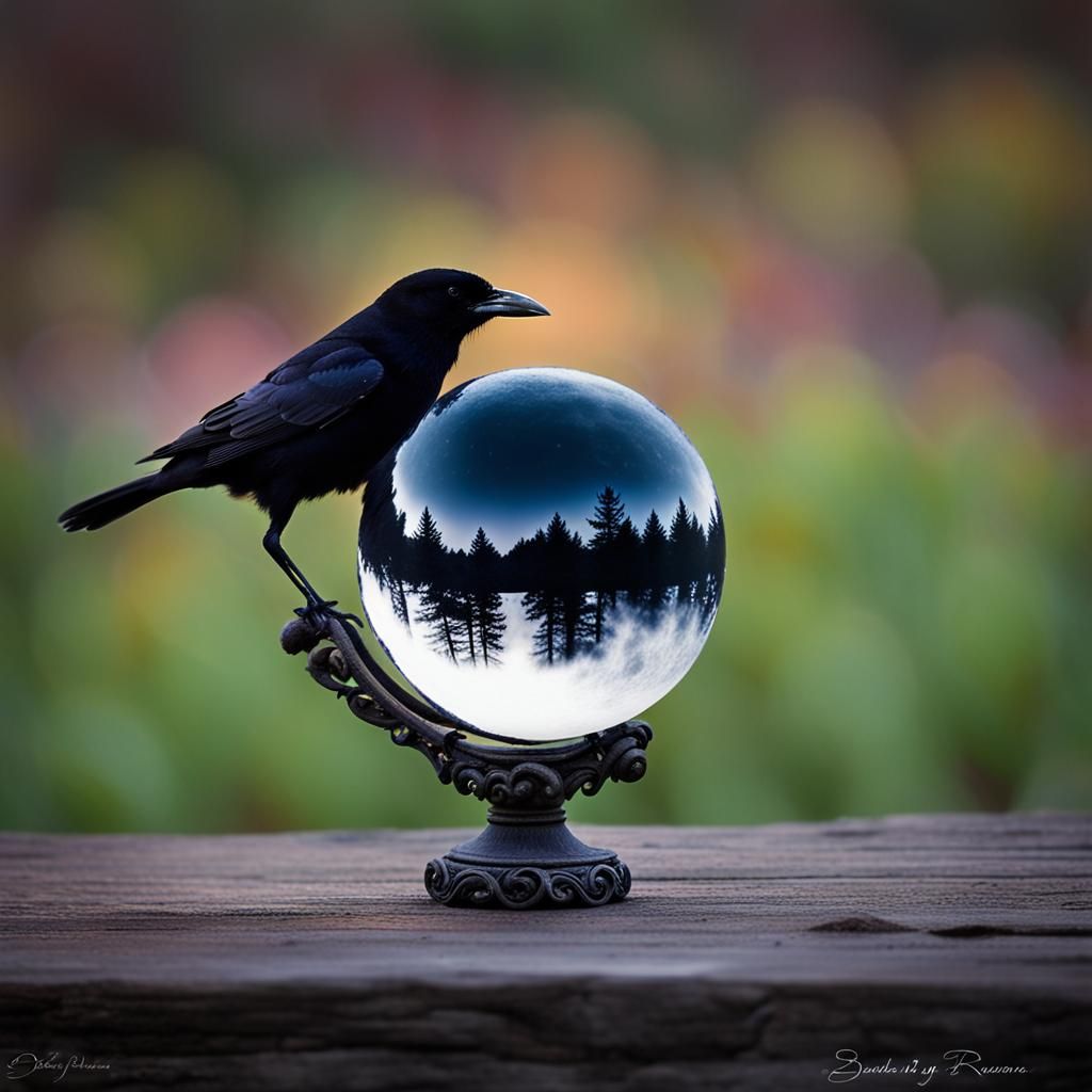 Melancholic Ravens: A Broken Crystal Ball Prophecy