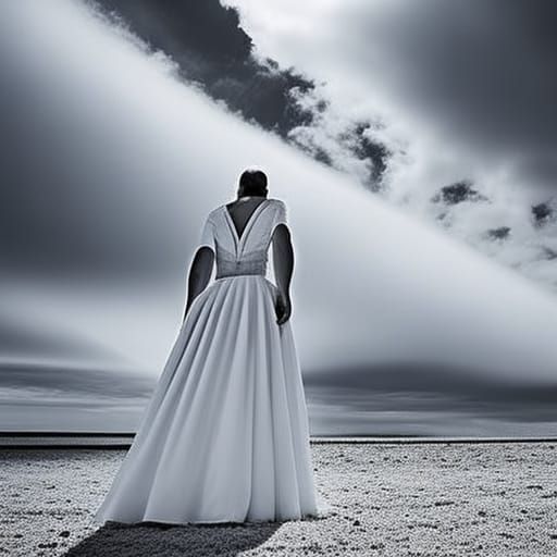 Sinister Sun Bleeding White: Dark Fantasy Art