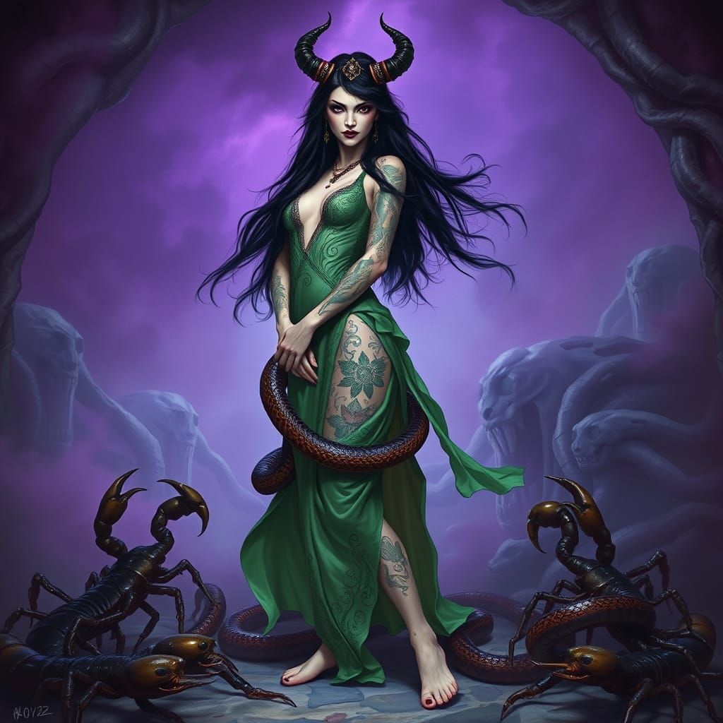 Evil Chinese Mistress in Ominous Dungeon