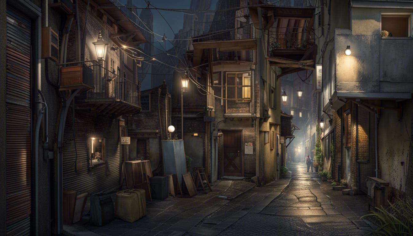 Ethereal Alley: A Corner of Heaven Through Time
