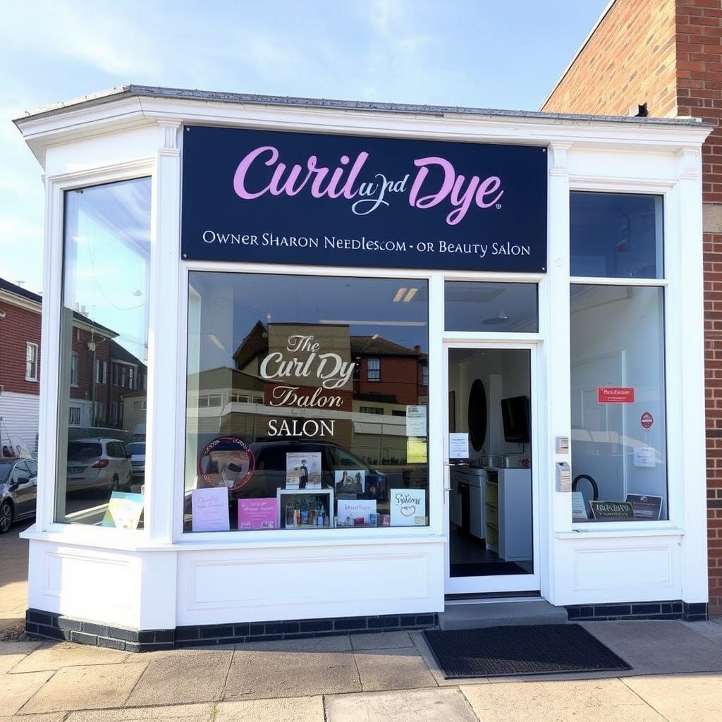 Retro-Futuristic Beauty Salon Scene