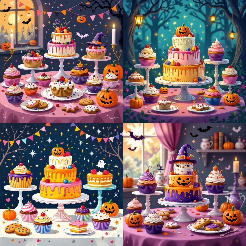 Magical Halloween Cakes, Cupcakes, and Cookies