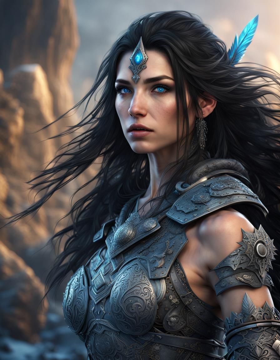 Arctic Warrior: Detailed Matte Painting in Unreal Engine 5